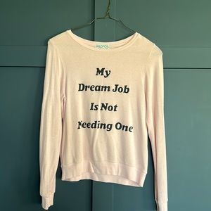 WILD FOX Sweatshirt in light pink